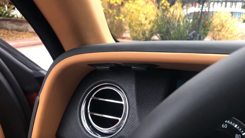 Hidden awkward to press front door closer buttons, also tacked on